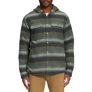 The North Facemens fleece lined hooded shirt jacket