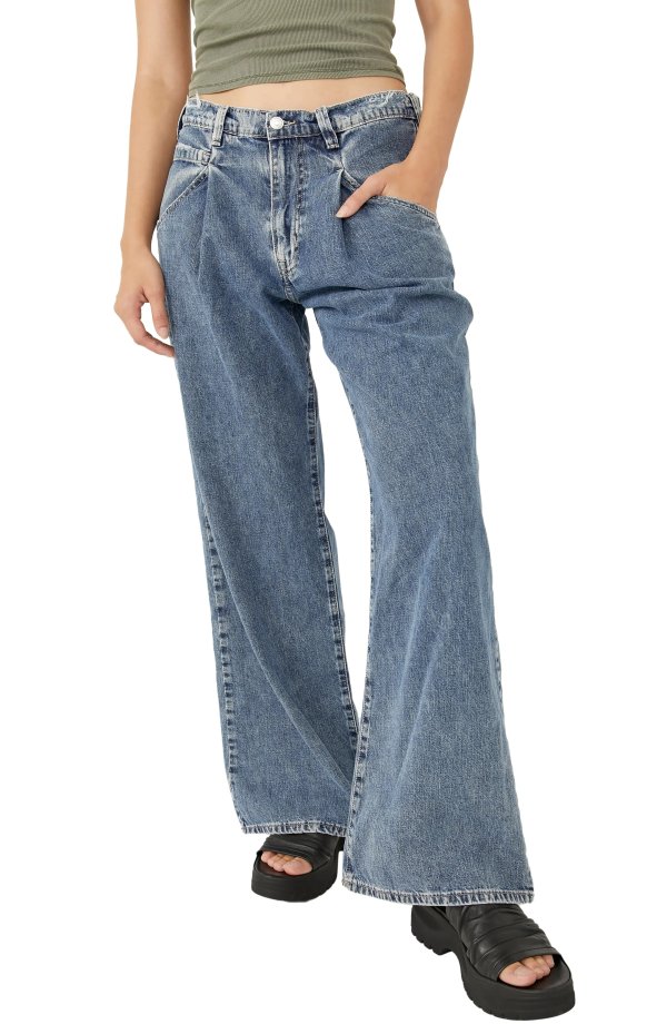 We the Free Luca Super Slouch High Waist Wide Leg Jeans