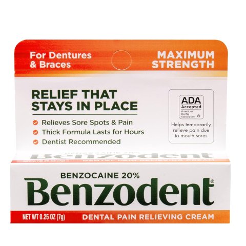Benzodent 牙齿止痛膏药 0.25 oz