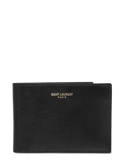 BRUSHED CALF LEATHER CLASSIC WALLET