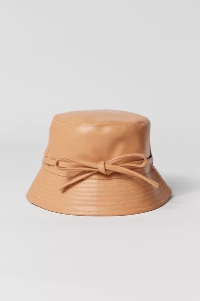 Tori Faux Leather Bucket Hat
