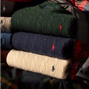 Polo Ralph Lauren 低至额外8折 童款毛衣$32 麻花logo毛衣$69
