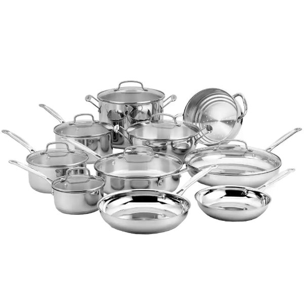 Chef's Classic 17-Piece Cookware Set-77-17N - The Home Depot