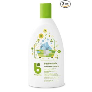 BabyGanics 宝宝泡泡浴，洋甘菊马鞭草, 20盎司，2瓶