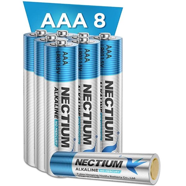NECTIUM 高性能AAA碱性电池 8颗