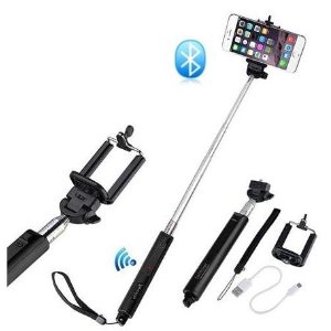 Insten Selfie Stick Handheld Monopod with BUILT-IN Bluetooth Remote Shutter for Apple iOS iPhone 6 & Android Phones