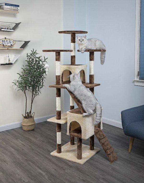 63-in Economical Sisal Cat Tree, Beige/Brown - Chewy.com