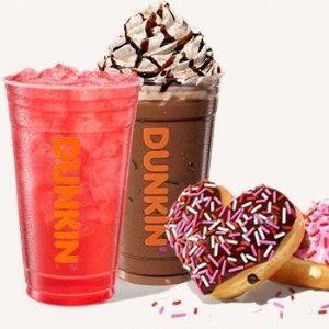 上新：Dunkin Donuts 布朗尼招牌冰拿铁、可可摩卡热拿铁等