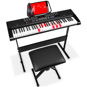 Black Friday Exclusive: 61-Key Beginners Electronic Keyboard Piano Set w/ Lighted Keys, 3 Modes $99.99 @BestChoiceProducts.com