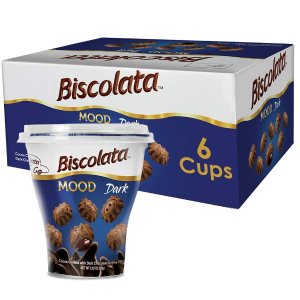 Biscolata 黑巧克力夹心小星星酥脆饼干 6杯装