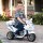Best Choice Products 6V Kids Battery Powered Electric 3-Wheel Police Emergency Motorcycle Bike Ride-On Toy w/ LED Lights, Music, Horn, Storage - White