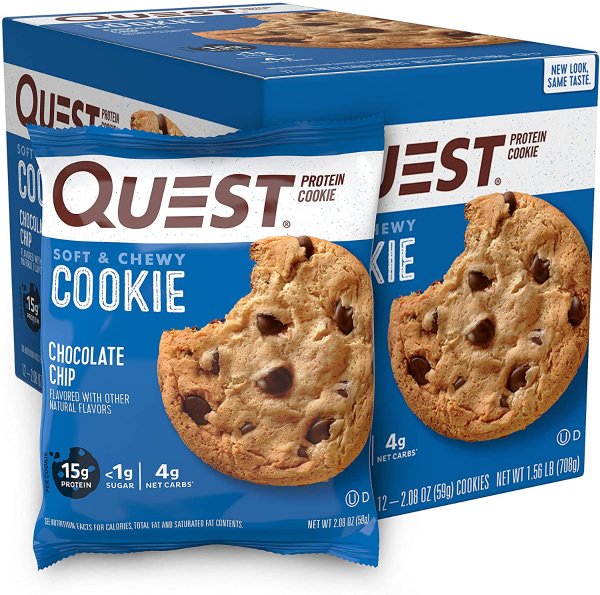 Quest 高蛋白巧克力饼干 12包装