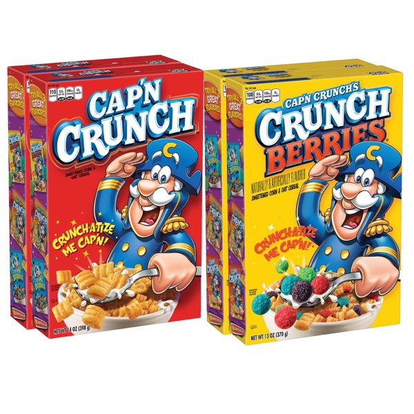 Cap'N Crunch Cereal, Variety Pack, 4 Count
