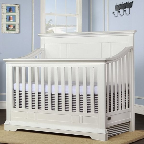 Parker 5-in-1 Convertible Crib, Winter White