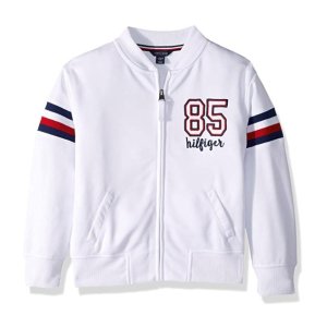 Tommy Hilfiger Big Girls' Fleece Varsity Jacket & Sweater @ Amazon