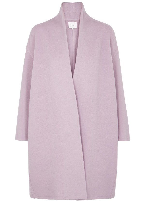Lilac wool-blend coat