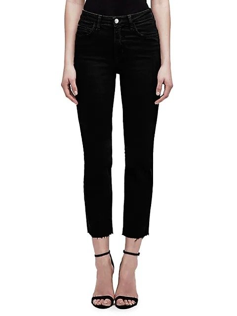 Audrina Cropped Straight-Leg Jeans