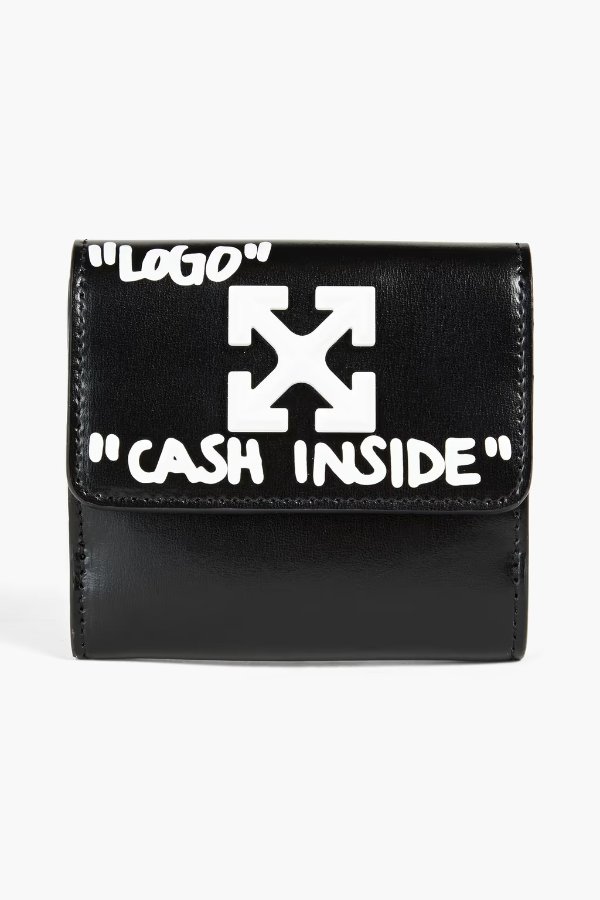 Jitney printed leather wallet
