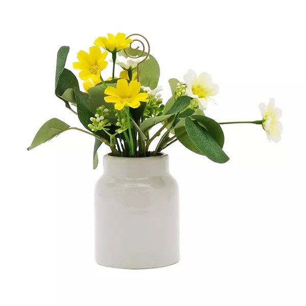 ® Artificial Floral 1-Photo Clip Table Decor
