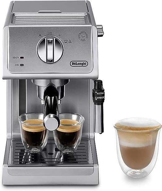 Bar Pump Espresso and Cappuccino Machine, 15", Stainless Steel
