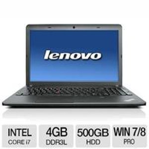 ThinkPad Edge E540 Intel Core i7 4GB Memory 500GB HDD 15.6" Notebook 20C6008QUS