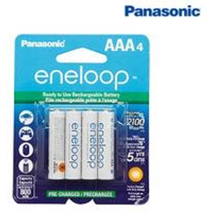 4-Pack Panasonic (Sanyo) AAA eneloop Rechargeable Batteries