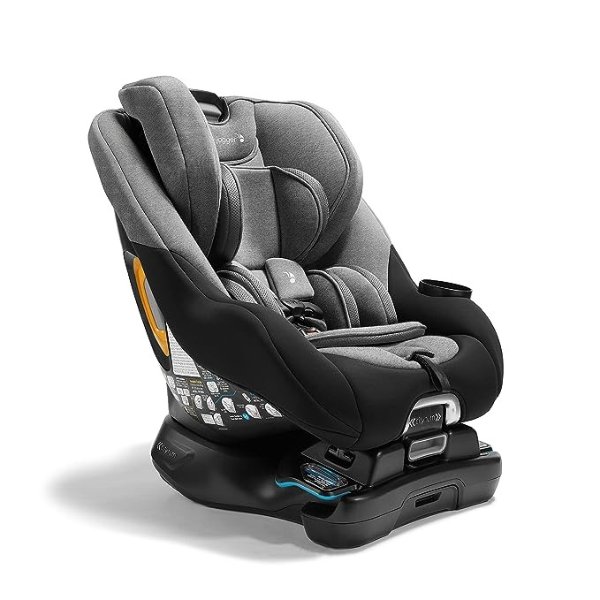City Turn Rotating Convertible Car Seat | Unique Turning Car Seat Rotates for Easy in and Out, Onyx Black