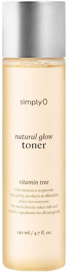 Natural Glow Facial Toner | 83% Vitamin Tree Extract | Korean Skincare, Vegan, for Sensitive Skin, 4.7 fl oz