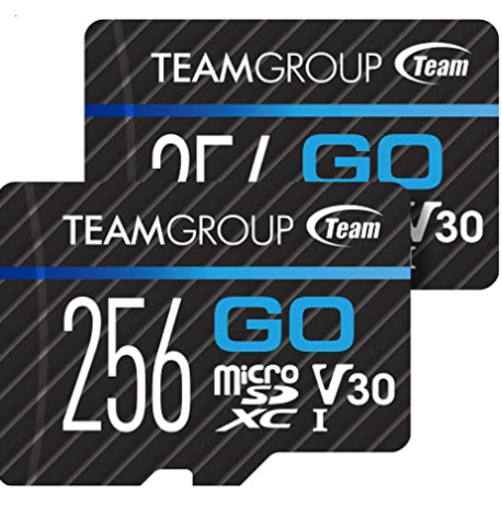 $41.99 收256G内存卡X2 TEAMGROUP GO Card 256GB x 2 Pack Micro SDXC 