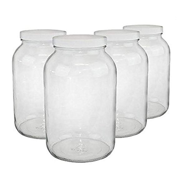 1-gallon USDA Fermentation Glass Jars, Set of 4