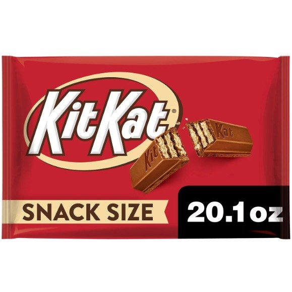 Kit Kat® Milk Chocolate Wafer Snack Size Candy, Jumbo Bag 20.1 oz