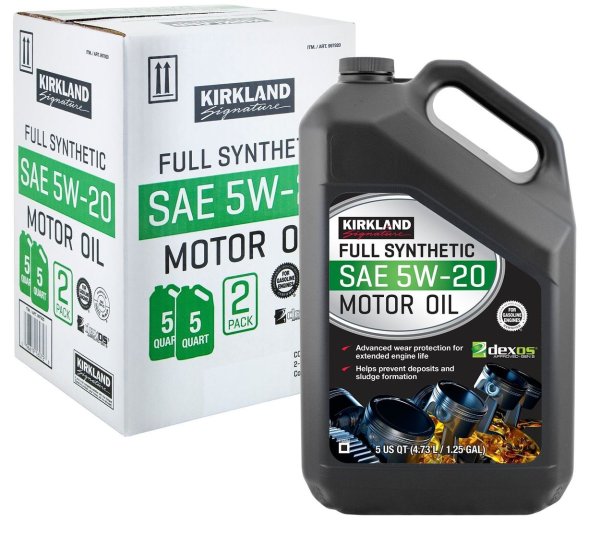 5W-20 Full Synthetic Motor Oil 5-quart, 2-pack