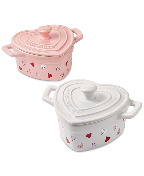 Heart Cocottes, Set of 2, Created for Macy's