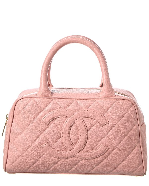 Pink Leather CC Tote (Authentic Pre-Owned)