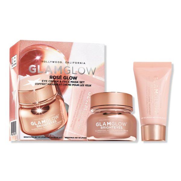 ROSE GLOW Eye Cream & Face Mask Set - GLAMGLOW | Ulta Beauty