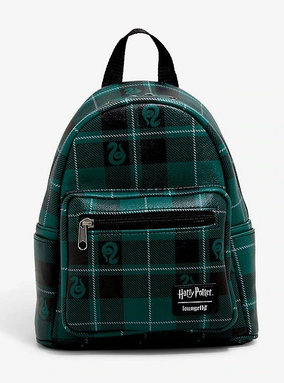 Loungefly Harry Potter Slytherin Plaid Mini Backpack