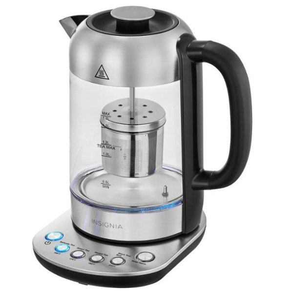 1.7 L Electric Glass Kettle with Tea Infuser