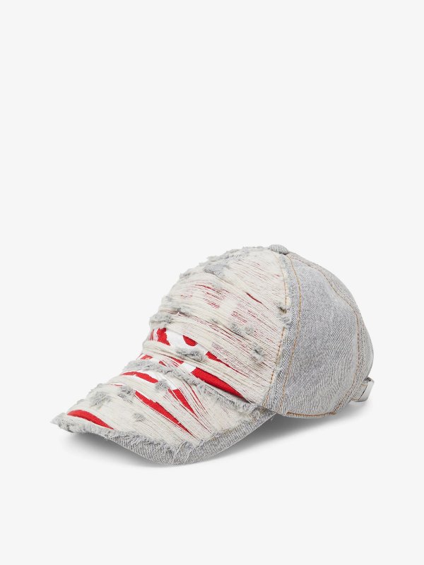 C-Stram distressed curved-peak cotton baseball cap