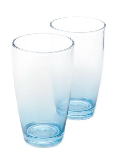 Light Blue Highball Glasses - Set of 2