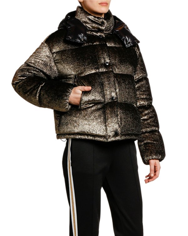 Caille Puffer Jacket w/ Contrast Hood