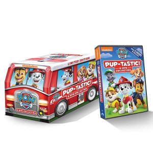 PAW Patrol 汪汪队 8-DVD 限量版套装，含消防车玩具