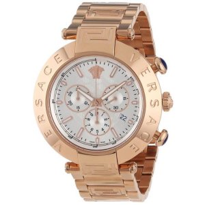 Versace Men's VA8040013 Reve Chrono Rose Gold Ion-Plated Stainless Steel Chronograph Date Watch