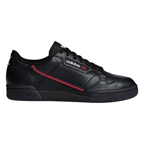 Core Black & Scarlet Continental 80 Leather Sneaker - Men