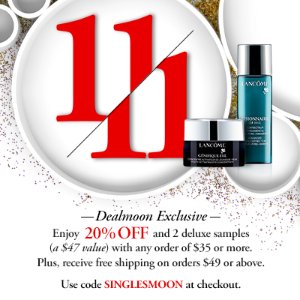 + Free Genifique Eye and Visionnaire Serum with $35 Purchase @ Lancome, Dealmoon Singles Day Exclusive!