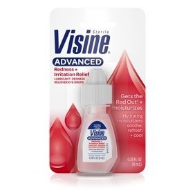 (4 Pack) Visine Advanced Relief Lubricant/Redness Reliever Eye Drops, .28 oz