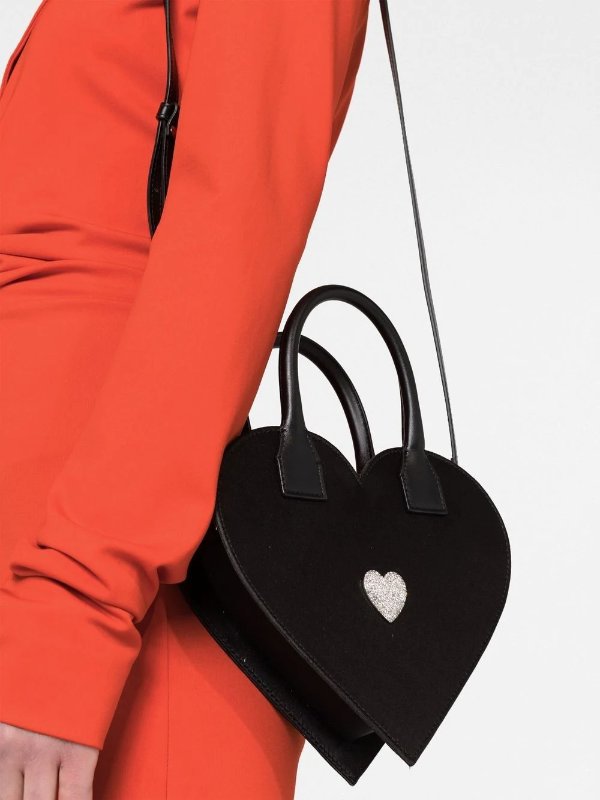 heart-shape medium tote bag