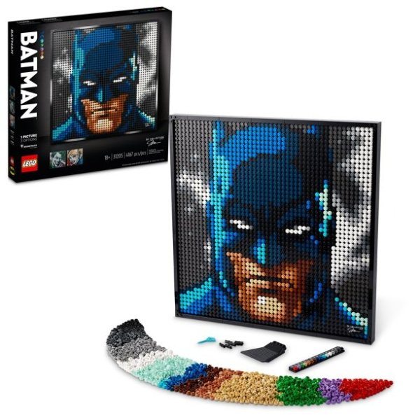 Art Jim Lee Batman Collection 31205 DC Comics Building Kit; Wall Decor Set for Fans of The Joker or Harley Quinn; A Gift for Adult Comic Book Fans (4,167 Pieces)