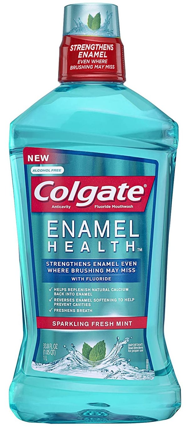 Enamel Health Anticavity Fluoride Mouthwash, Sparkling Fresh Mint, 16.9 fl oz