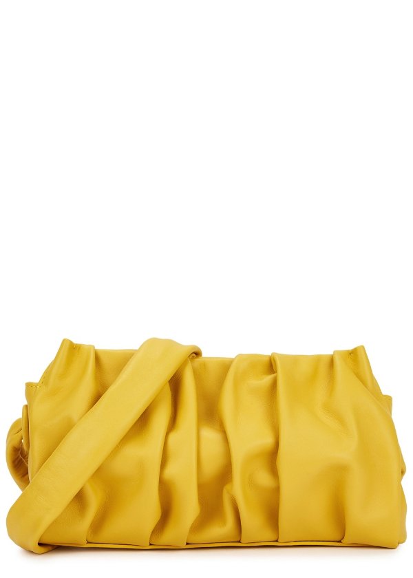 Vague yellow leather shoulder bag