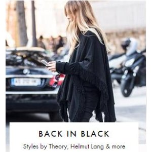Black Apperal Sale @ The Outnet